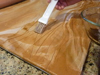 7.Painting on the stain